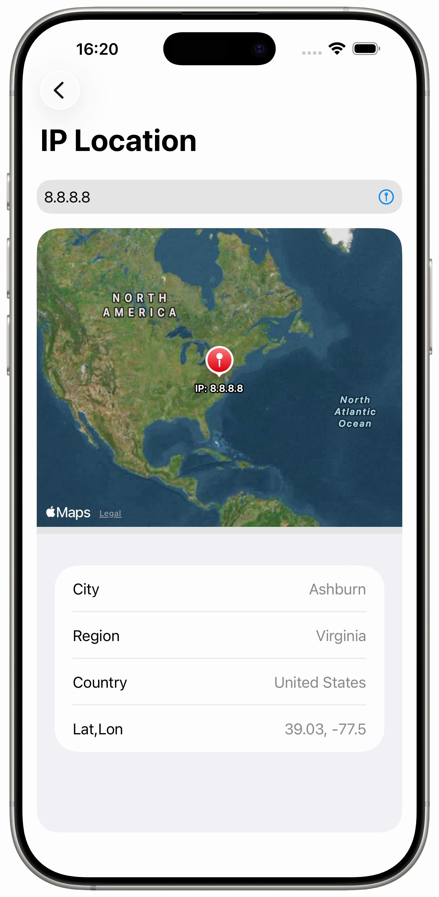 Swift Networking IP Location